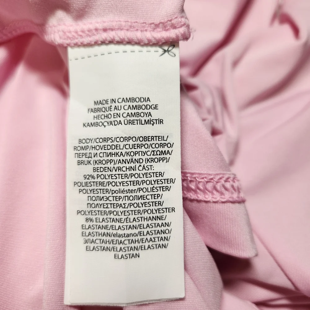RLX Ralph Lauren Men's Golf Performance Polo Shirt Light Pink‎ Dri Fit Sport L